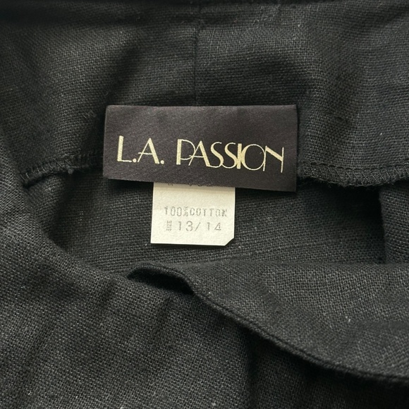 1980's L.A. Passion Lightweight Black Coat, Retro Mid-Century Style, 100% Cotton - Picture 10 of 13